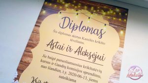 Krikštynų diplomas