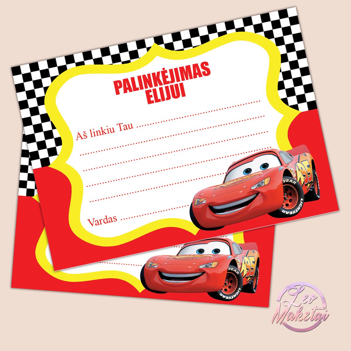 Vaikiškos palinkėjimų kortelės 0005 Gimtadienio palinkėjimų kortelės