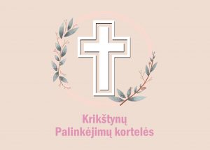 Krikštynų palinkėjimų kortelės