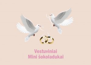 Vestuviniai mini šokoladukai